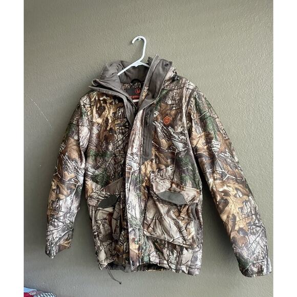 Game Winner Realtree Women’s Hunting Hooded Coat Size Small Camouflage Insulated - Picture 3 of 9